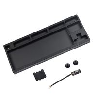 CNC Anodized Aluminum Case Shell for Filco 87 Cooler Master Stealth Tenkeyless Mechanical Keyboard Including Keyboard Case Detachable USB Module (Black)