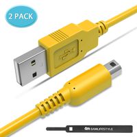 2 Pack 5FT 6amLifeastyle 3DS USB Charger Cable, Power Charging Lead for Nintendo New 3DS XL/New 3DS/ 3DS XL/ 3DS/ New 2DS XL/New 2DS/ 2DS XL/ 2DS/ DSi/DSi XL Bule/Red/Yellow