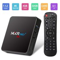 Android TV Box, HAOSIHD MXR Pro Android 7.1 TV Box with 4GB RAM 32GB ROM RK3328 Quad-core, Support 4K Full HD Dual-Band Wi-Fi 2.4/5Ghz BT 4.1 Smart TV Box (black1)