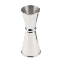 HIC Harold Import Co 42182 Double Cocktail Jigger, 1-Ounce to 1.42-Ounce, 18/8 Stainless Steel