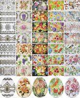 Lot 5 Thermo Heat Shrink Sleeve Decoration Easter Egg Wraps Pysanka Pysanky - for 35 Easter Eggs