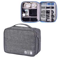 KOBWA Extra Large Electronic Organizer,Travel Universal Cable Organizer Cases Electronics Accessories Storage Bag for 9.7 Inch Tablet, Cables, Chargers, Memory Cards, Mobile Hard Drive,Kindle