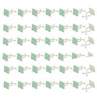 uxcell Nylon Self Adhesive Mount Wire Organizer Twist Lock Cable Tie 20 x 20mm 42pcs White