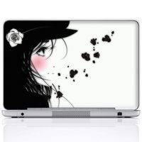 Meffort Inc 15 15.6 Inch Laptop Notebook Skin Sticker Cover Art Decal (Included 2 Wrist pad) - Pretty Woman
