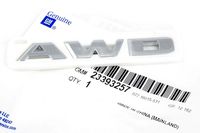 OEM NEW Rear Trunk Decklid Emblem Badge "AWD" 2016 Cadillac CT6 23393257