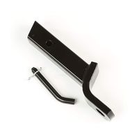 Rugged Ridge 11237.02 Black 2" Square Ball Mount Receiver Hitch