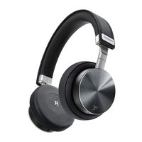 VONMÄHLEN Wireless Concert One - Wireless Bluetooth Headphones - Genuine Leather On-Ear Headphones w/ 21h Battery Life, Travel Case, and Mic - Black