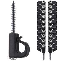 SELEWARE Set of 20 Q-Hanger, Home Christmas Lights Hanger Hooks with Phillips Screw for Garage New Year Party Outdoor Easy Release Wire and Fairy Led Lights, Heavy Duty 40 LB Capacity