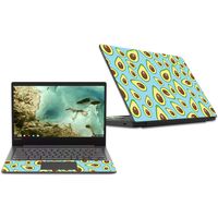 MightySkins Skin Compatible with Lenovo Chromebook S330 (2018) - Blue Avocados | Protective, Durable, and Unique Vinyl Decal wrap Cover | Easy to Apply, Remove, and Change Styles | Made in The USA