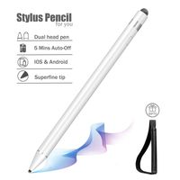 Stylus Pencil Compatible for Apple iPad, 2 in 1 High Sensitive 5 Mins Auto-Off Smart Digital Pen with Active Styli Tip Compatible for Apple iPad pro/iPhone/Samsung/Android Tablets