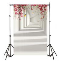 Dacawin Photography Backdrop, 3X5 ft Colorful Brick Wall Wood Floor Backdrop for Studio Props Photo Backdrop (F)