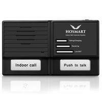 Hosmart Wall Installation Li-Battery Powered Wireless Intercom System for Home and Office(1 Pack)