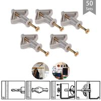 Plasterboard Hollow Wall Anchors Plugs & Screws Aircraft Expansion Tube Pipe Expansion Screw for Curtain Gypsum Board Wall Installation Fastener Hardware with Phillips Head Screw Kit 100/50Pcs