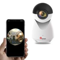 Home Security Camera,Sanan 1080P WiFi Camera Wireless IP Camera Night Vision PTZ Two-Audio Way (360° IP Camera)