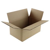 HGP 6" x 4" x 3", Single, Corrugated Cardboard Shipping Mailing Moving Box