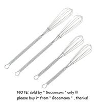 HONBAY Mini Wire Kitchen Whisks-Each of 2PCS 5 Inches and 7 Inches