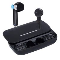 Bluetooth 5.0 Headphones, Wireless in-Ear Earbuds Stereo Noise Canceling Headset Built-in Mic Hands Free Earphone Compatible with iOS Android Smartphones (Black)