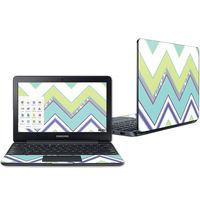 Mightyskins Skin Compatible with Samsung Chromebook 3 11.6" - Pastel Chevron | Protective, Durable, and Unique Vinyl Decal Wrap Cover | Easy to Apply, Remove, and Change Styles | Made in The USA
