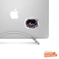 Amethyst Geode Crystal Decal - 4" wide printed decal - For cars, trucks, SUVs and more!