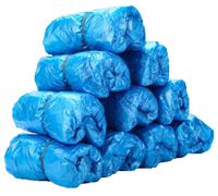 200 Pcs One-time Disposable Thick Plastic Waterproof Shoe Cover