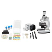 EB Trading LLC Microscope Kit with 6 Magnifications 50x to 1200x, Includes 37 - Piece Accessory, Smartphone Adapter, Handy Storage Case (5 Bonus Animal/Plant Sides) (37 - Piece Accessory Set ONLY)