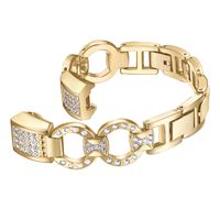 bayite Metal Bands Compatible with Fitbit Alta and Alta HR, Set with Rhinestone, Gold