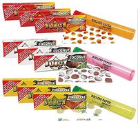 Bundle - 12 Items - Juicy Jays"Tropical Fruit" Flavors - 1 1/4 Flavored Rolling Papers with 3 Rolling Paper Depot Kewl Tubes