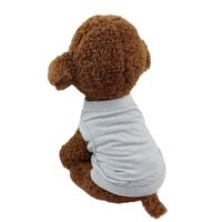 Howstar Pet Clothes, Puppy Vest Cotton Solid Color Dog Sweatshirt Apparel Pet Shirt (Gray, XL)