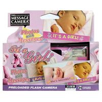 It's a Girl Baby Shower Disposable Camera 35mm Film Favor Decoration Gift Expired