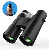 Binoculars for Adults, Compact HD Binocular BAK4 Roof Prism 12x42 for Bird Watching Low Light Night Vision High Powered Waterproof Fogproof for Hunting Camping Wildlife Sport View Concerts Best Rated