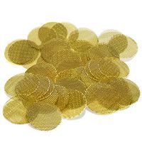 100 Beamer Premium Brass Pipe Screens 0.750" (3/4") Inch Size + Limited Edition Beamer Smoke Sticker……