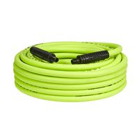 Flexzilla Air Hose, 3/8 in. x 50 ft., 1/4 in. MNPT Fittings, Heavy Duty, Lightweight, Hybrid, ZillaGreen - HFZ3850YW2