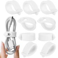 ELFRhino Reusable Cord Organizer Cable Straps Keeper Holder Cable Ties Wire Ties for Phone Charging Cord Electronics Electrical Computer PC Wire Wrap Manager Management(Set of 9)