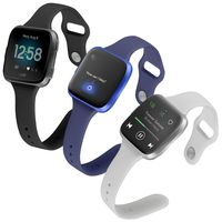 (Pack of 3) Boname Thin Feminine Bands Compatible with Fitbit Versa 2/Versa/Fitbit Versa Lite/SE, Women Cute Slim Soft Replacement Wrist Bands for Fitbit Versa Edition