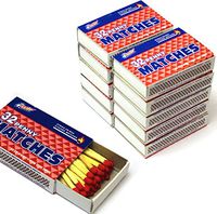 Quality Home Wooden Kitchen Matches, Strike On Box, 32 Matches Per Box (10 Count)