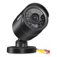 ANNKE (1) 800TVL Security Camera with 66FT Super Night Vision, IP66 Surveillance Weatherproof Bullet Camera (Black)