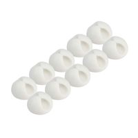 ROK Hardware Multipurpose Silicone Cable Clip Grip Wire Cord Type USB Desk Wall Desktop Organizer Charger Holder (10 Pack, White)