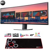 Dell U4919DW UltraSharp 49-inch QHD 5120x1440 32:9 Curved Monitor Bundle with Deco Gear Large Extended Gaming Mouse Pad