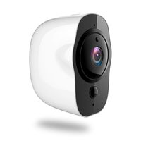 Battery Powered Security Camera, 1080P HD IP66 Rechargeable WiFi Security Camera Surveillance Clear Night Vision Alarm Mail or Telephone Remote App Control 32G TF Card Included (White)