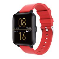 Kalakate Smart Watch for Men Women, Fitness Tracker with IP68 Waterproof for Android iOS Phone, Smartwatch with 1.54" Touch Screen, Pedometer, Heart Rate, Sleep Monitoring, Weather Forecast (Red)