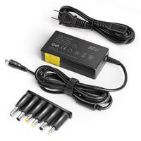 KFD 18V Universal AC Power Charger DC 2.69A (2.5A/ 2A/ 1.5A/ 1A/ 0.5A Compatible) Barrel DC Plug 5.5x2.1mm with 6 Tips 6.5x4.4mm/ 6.5x3.0mm/ 5.5x2.5mm/ 4.8x1.7mm/ 4.0x1.7mm/ 5.5x3.0mm Power Supply