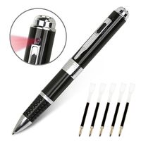 Pen Camera HD 1080P Hidden Camera Pen Multi-Functional Writing Ballpoint Pen Mini DV Video & Photo Recorder, Loop Recording Plug Play,Roller Ball Pen Camera 5 Free Black Refill