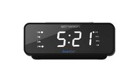 Emerson SmartSet Alarm Clock Radio with AM/FM Radio, Dimmer, Sleep Time and .9" White LED Display, ER100101 (Renewed)