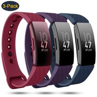 findway Compatible with Fitbit Inspire HR Bands/Fitbit Inspire Band, Adjustable Soft Silicone Inspire Straps for Women Men Sports Replacement Accessories Bands for Inspire/Inspire HR Fitness Tracker