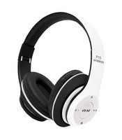 Wish House Bluetooth Headphones On Ear, 40mm Driver Wireless Headset Foldable with Mic, Wired and Wireless Headphones for Cell Phone (White)