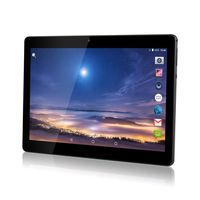 YIERA 10 inch Android 7.0 Tablet Unlocked Pad with Dual SIM Card Slot 10.1" IPS Screen 4GB RAM 64GB ROM 3G Phablet Built-in Bluetooth WiFi GPS Tablets (Metallic Black)