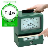 Acroprint 125AR3 Heavy Duty Manual Time Recorder for Day of The Week, Hour (1-12) and Minutes Time Clock