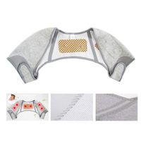 HZYWL Double Shoulder Support, Injury Protector Wrap Shoulder Brace,Plus Heat Warm Shoulder Pads,for Dislocated AC Joint, Tear Pain,Plusheat,S