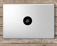 Hidden Village of The Leaf Naruto - Apple MacBook Laptop Vinyl Sticker Decal, Die Cut Vinyl Decal for Windows, Cars, Trucks, Tool Boxes, laptops, MacBook - virtually Any Hard, Smooth Surface