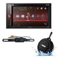 2018 Pioneer Car Audio Double Din 2DIN 6.2 Touchscreen DVD MP3 CD Stereo Built-in Bluetooth with DiscountCentralOnline HL09 Waterproof Nightvision Back-up Camera